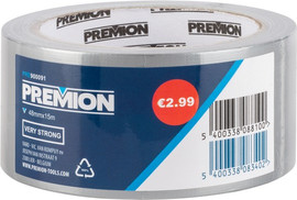 Premion דבק חבלה אפור חזק  עמיד למים 48מ"מ 15 מטר  PRE900091